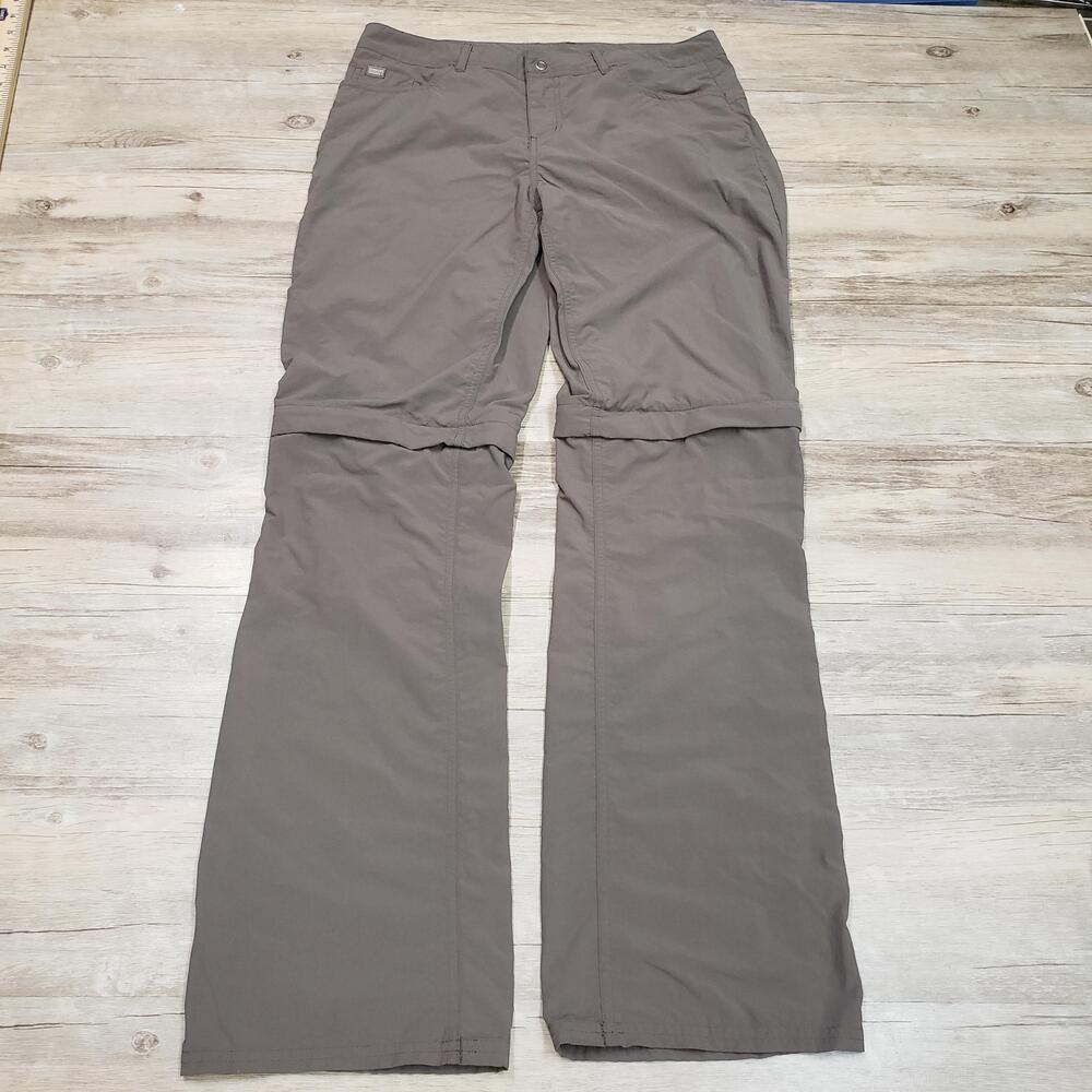 Outdoor Research Pants Womens 4 Gray Treadway Convert Hiking Nylon Zip Off